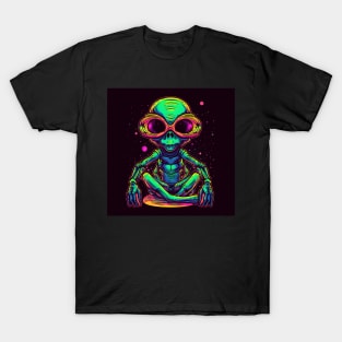 Trippy Hippie alien dude T-Shirt